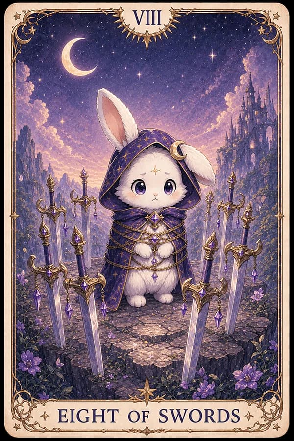 Eight of Swords (Eight of Swords) ไพ่ทาโรต์