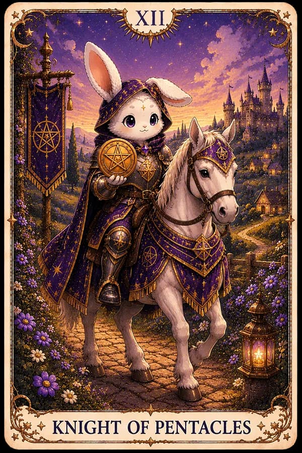 Knight of Pentacles (Knight of Pentacles) ไพ่ทาโรต์