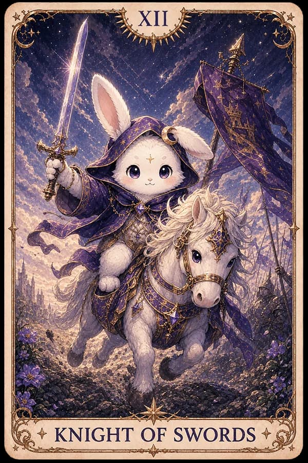 Knight of Swords (Knight of Swords) ไพ่ทาโรต์