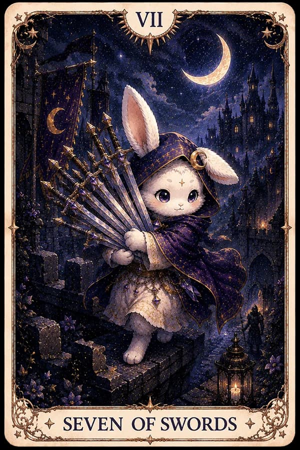 Seven of Swords (Seven of Swords) ไพ่ทาโรต์