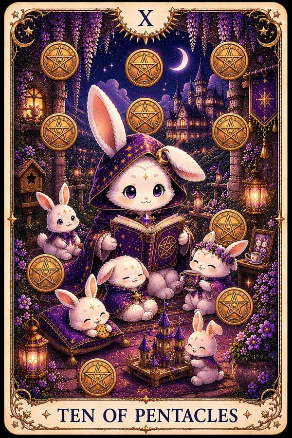 Ten of Pentacles (Ten of Pentacles) ไพ่ทาโรต์