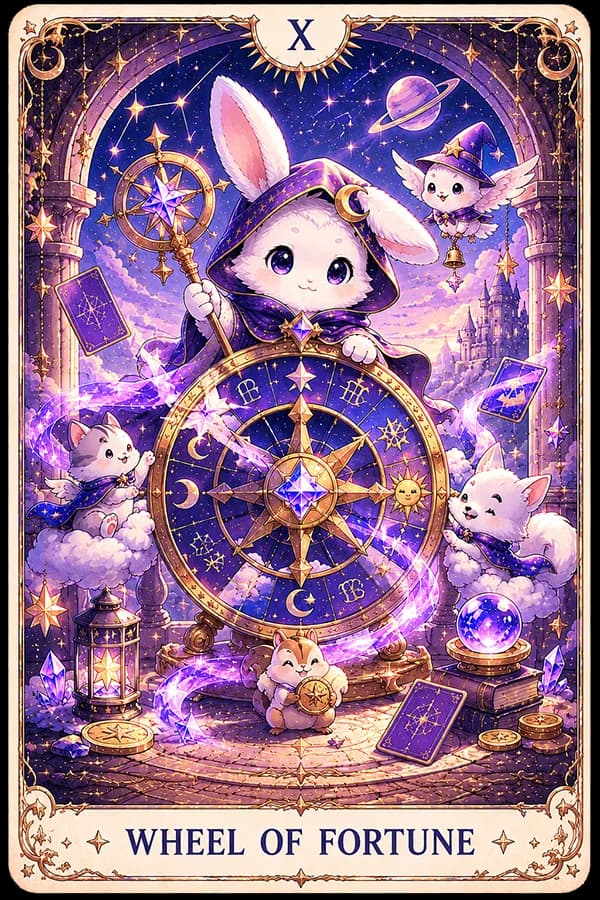 Wheel of Fortune (วีลออฟฟอร์จูน) ไพ่ทาโรต์